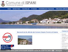 Tablet Screenshot of comune.ispani.sa.it